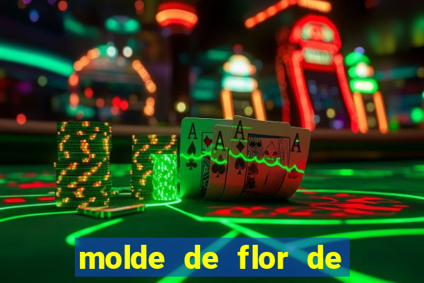 molde de flor de eva grande para imprimir